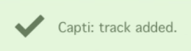 Capti: Track Added