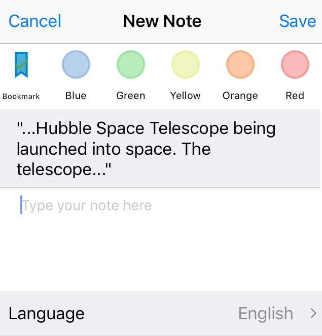 New note saved to Capti